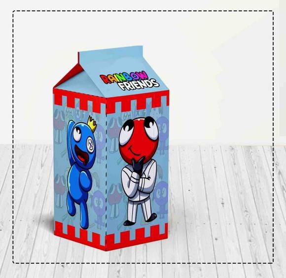 Caixa Milk Azul Rainbow Friends - 1594 Arquivo Digital