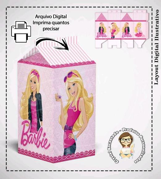 Caixa Milk Barbie - 3609 Arquivo Digital