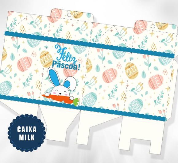 Caixa Milk Coelho Pascoa - 5479 Arquivo Digital