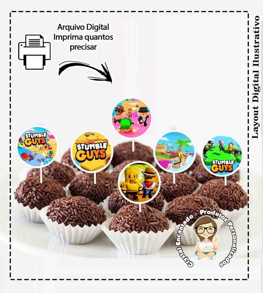 Caixa Milk e Topper Stumble Guys - Arquivo Digital