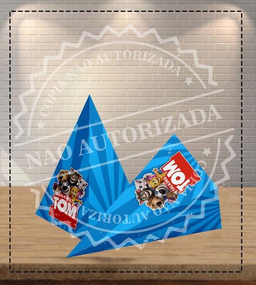 Caixa Piramide Azul Talking Tom - 1187 Arquivo Digital