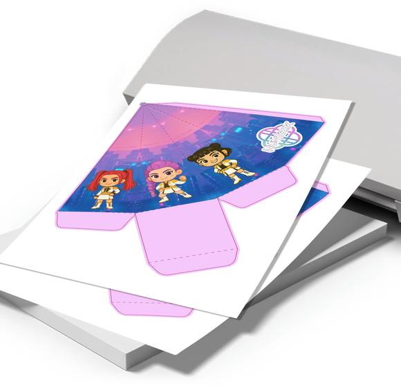 Caixa Piramide Guerreiras do Kpop - 6613 Arquivo Digital
