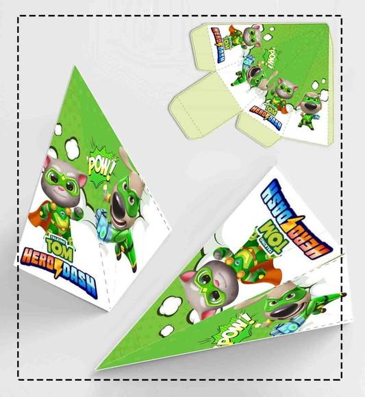 Caixa Piramide Hero Dash Verde - 1189 Arquivo Digital