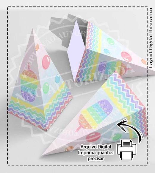 Caixa Piramide Pop It - 2752 Arquivo Digital