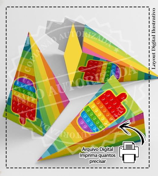 Caixa Piramide Pop It - 2757 Arquivo Digital