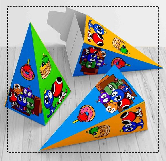 Caixa Piramide Rainbow Friends - 3981 Arquivo Digital