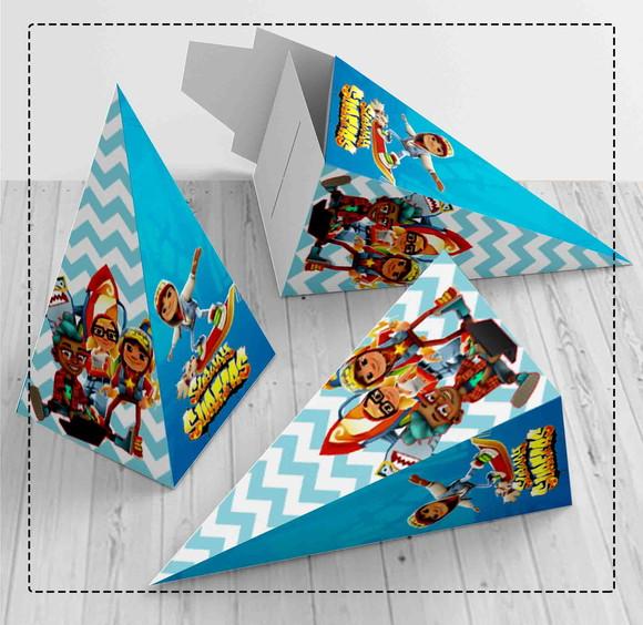 Caixa Piramide Subway Surfers - 6469 Arquivo Digital