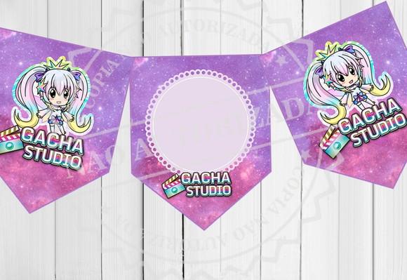 Kit Bandeirola e 2 Caixas Gacha Studio - Arquivo Digital