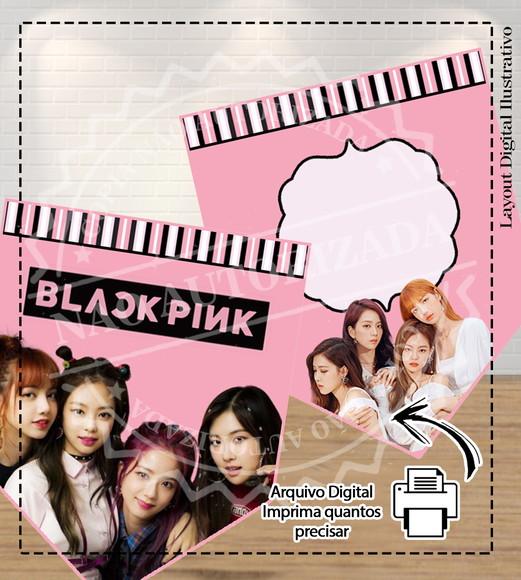 Kit Bolinho Black Pink - 6636 Arquivo Digital