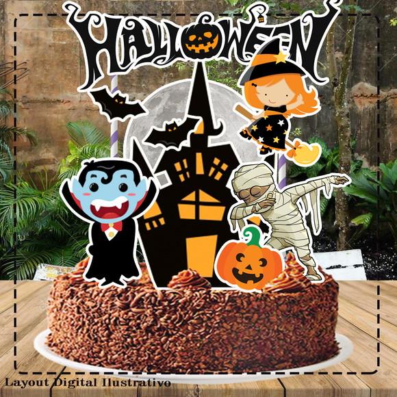 Kit Bolinho Halloween - Arquivo Digital