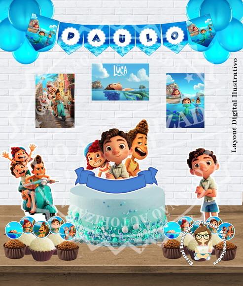 Kit Só Um Bolinho Luca Disney - Arquivo Digital