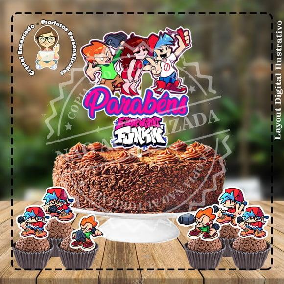 Topo de Bolo + Topper Friday Night Funkin - Arquivo Digital
