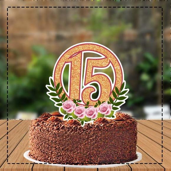 Topo de Bolo 15 Anos 4326 Arquivo Digital