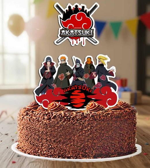 Topo de Bolo Akatsuki - 6861 Arquivo Digital