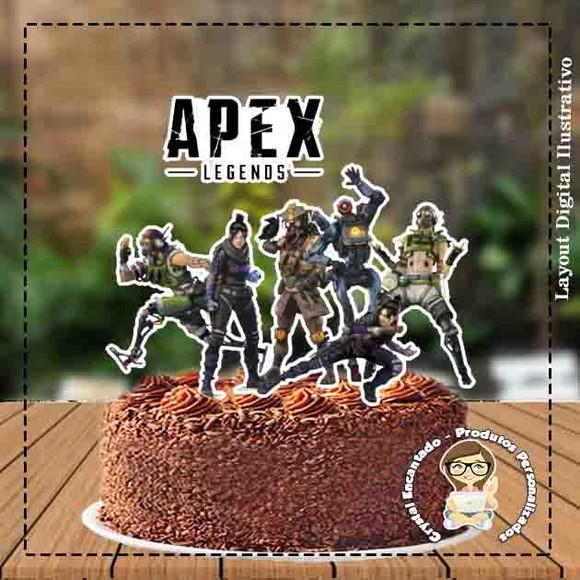 Topo de Bolo Apex - Ref 3486 Arquivo Digital