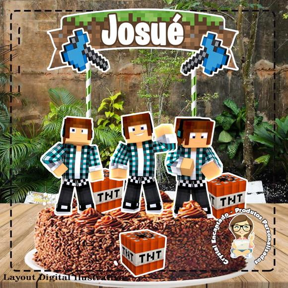 Topo de Bolo Authentic Games - Ref 0171 Arquivo Digital
