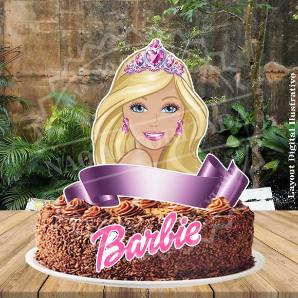 Topo de Bolo Barbie - Ref 0247 Arquivo Digital