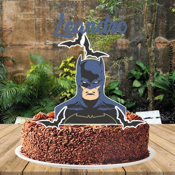 Topo de Bolo Batman - Ref 0267 Arquivo Digital