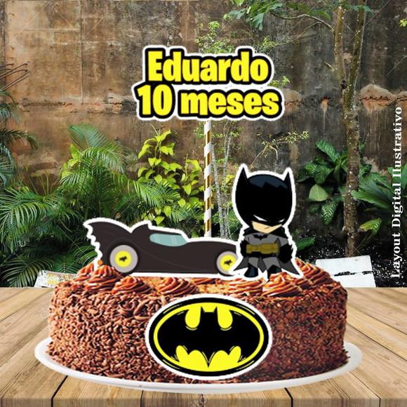 Topo de Bolo Batman - Ref 0269 Arquivo Digital
