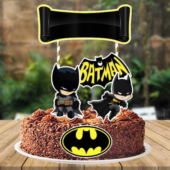 Topo de Bolo Batman - Ref 2748 Arquivo Digital