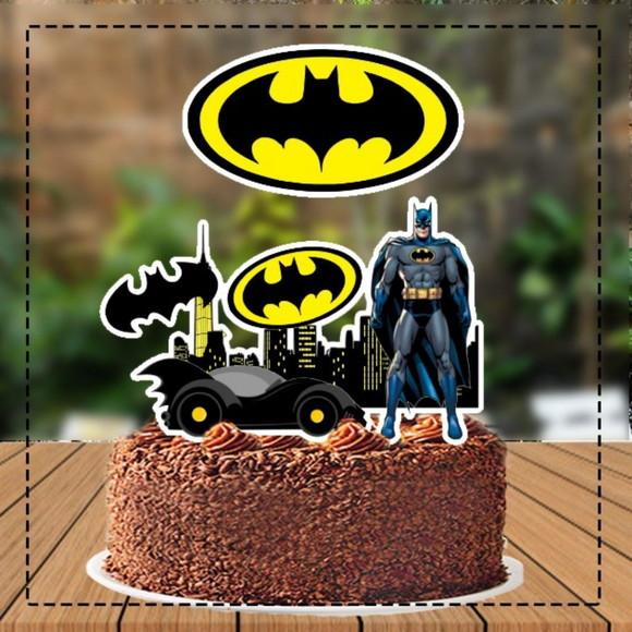 Topo de Bolo Batman - Ref 5509 Arquivo Digital