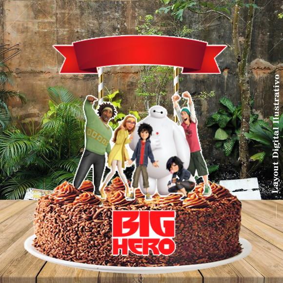 Topo de Bolo Big Hero - Ref 0432 Arquivo Digital