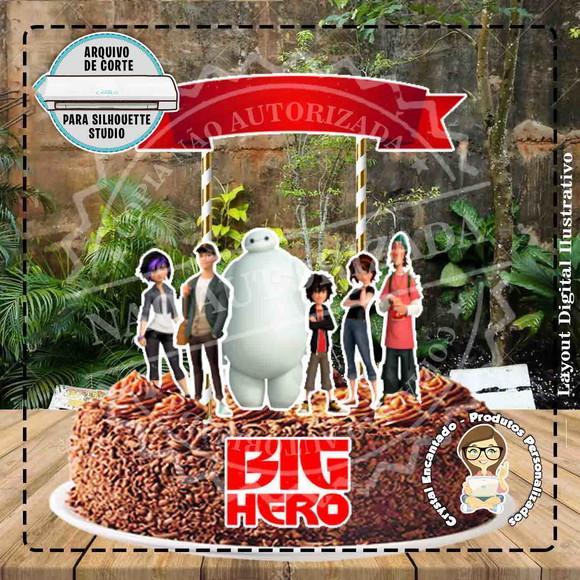 Topo de Bolo Big Hero - Ref 0433 Arquivo Digital