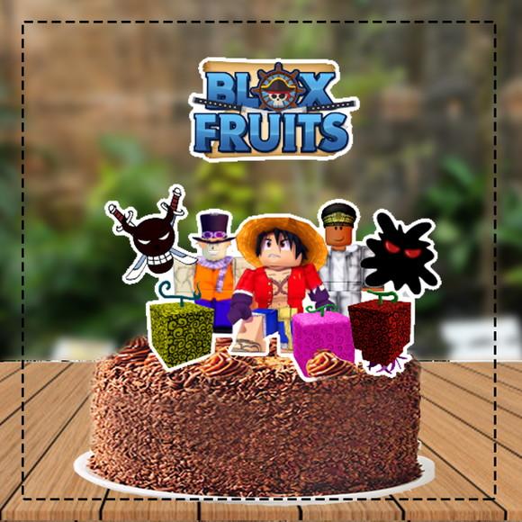 Topo de Bolo Blox Fruits - 4832 Arquivo Digital