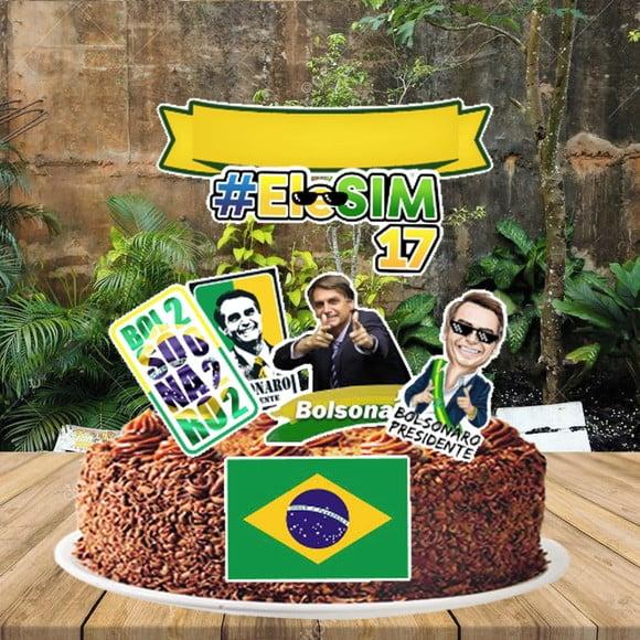 Topo de Bolo Bolsonaro - Ref 2915 Arquivo Digital