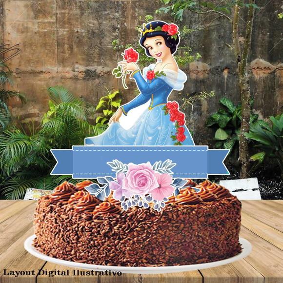 Topo de Bolo Branca de Neve - 0531 Arquivo Digital