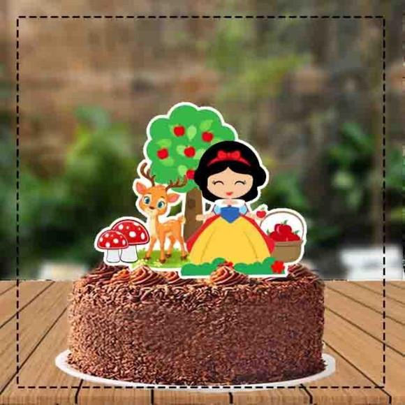 Topo de Bolo Branca de Neve - 1591 Arquivo Digital