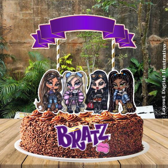 Topo de Bolo Bratz - 0535 Arquivo Digital
