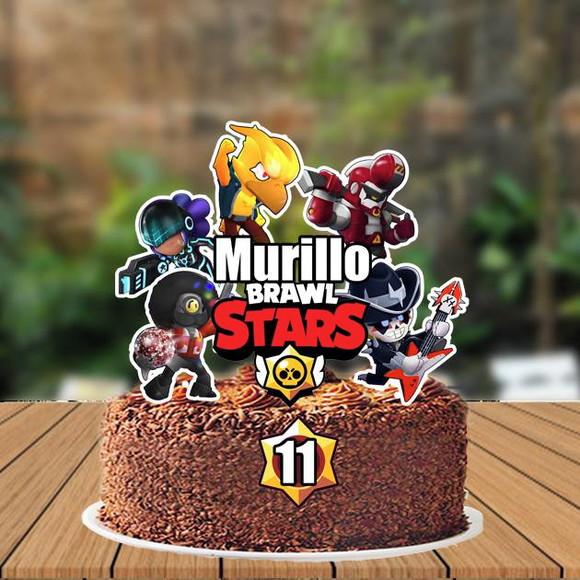 Topo de Bolo Brawl Stars - 0537 Arquivo Digital