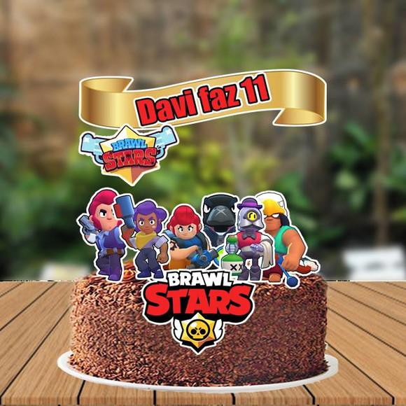 Topo de Bolo Brawl Stars - 0538 Arquivo Digital