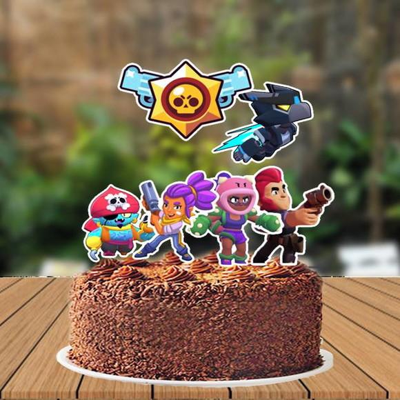 Topo de Bolo Brawl Stars - 0543 Arquivo Digital