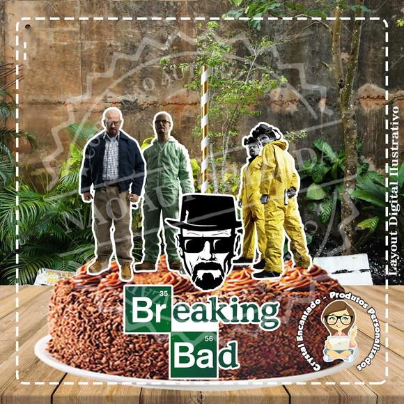 Topo de Bolo Breaking Bad - Ref 4916 Arquivo Digital