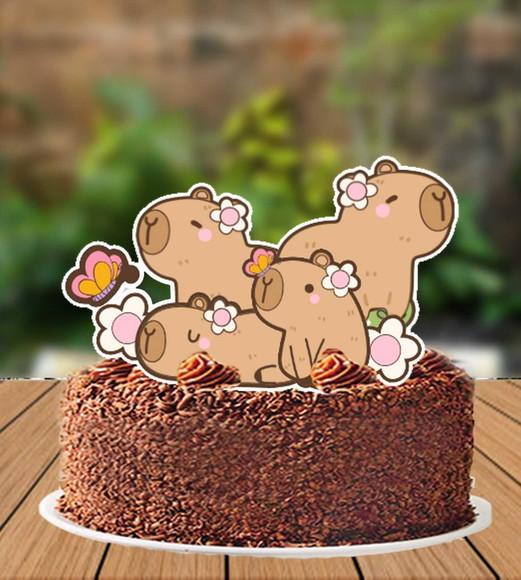Topo de Bolo Capivara - 6690 Arquivo Digital