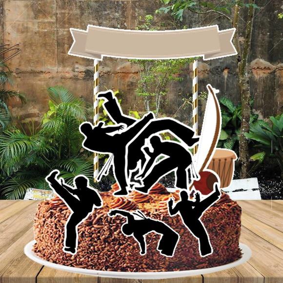 Topo de Bolo Capoeira - Ref 2692 Arquivo Digital