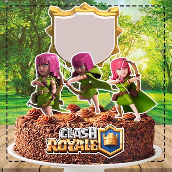 Topo de Bolo Clash Royale - 0679 Arquivo Digital