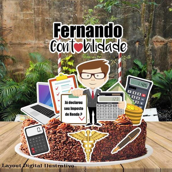 Topo de Bolo Contabilidade - 1832 Arquivo Digital
