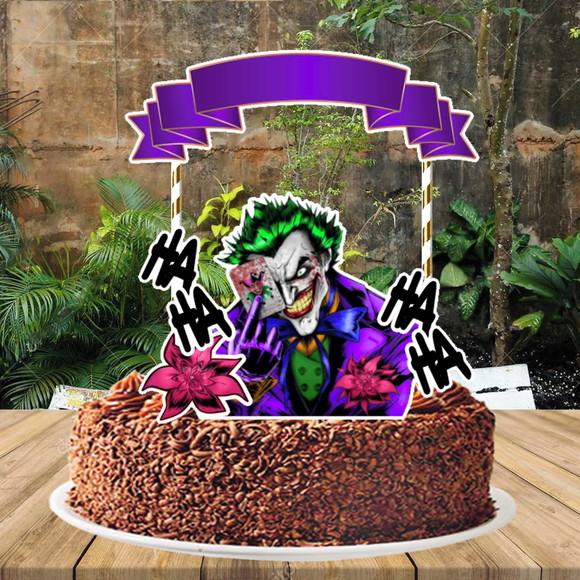 Topo de Bolo Coringa - 2566 Arquivo Digital