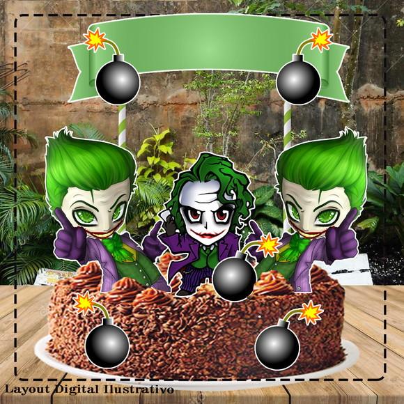 Topo de Bolo Coringa - 1811 Arquivo Digital