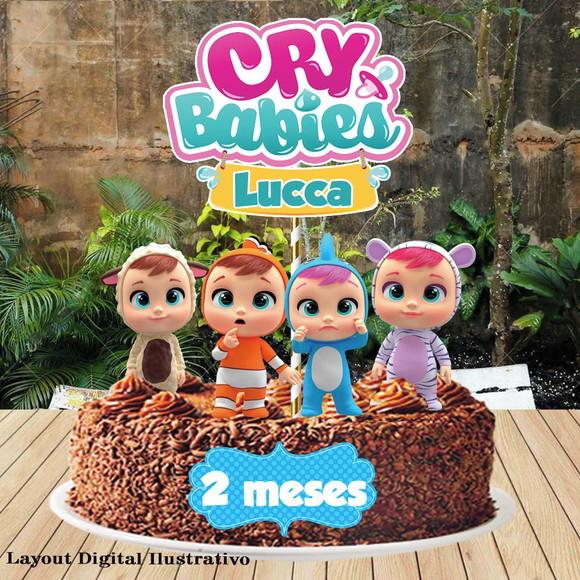 Topo de Bolo Cry Babies - 0789 Arquivo Digital