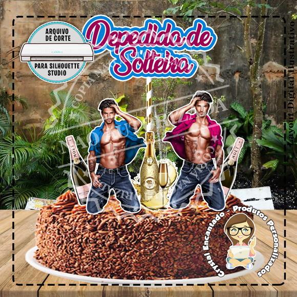 Topo de Bolo Despedida de Solteira - 1367 Arquivo Digital