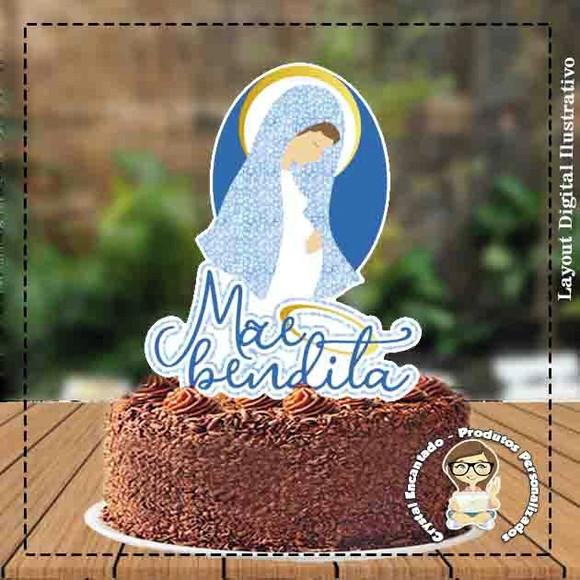 Topo de Bolo Dia das Mães - 3644 Arquivo Digital
