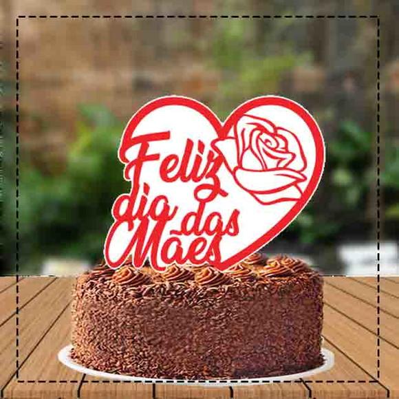 Topo de Bolo Dia das Mães - 3648 Arquivo Digital