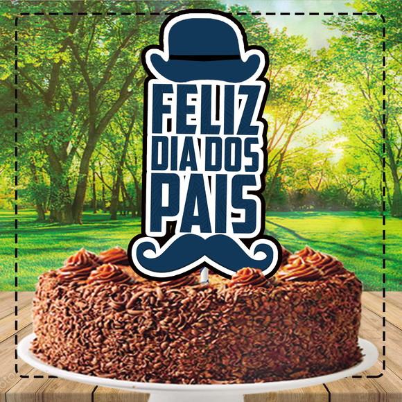 Topo de Bolo Dia dos Pais - Ref 1390 Arquivo Digital