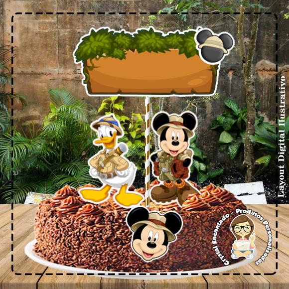 Topo de Bolo Disney Safari - Ref 1397 Arquivo Digital