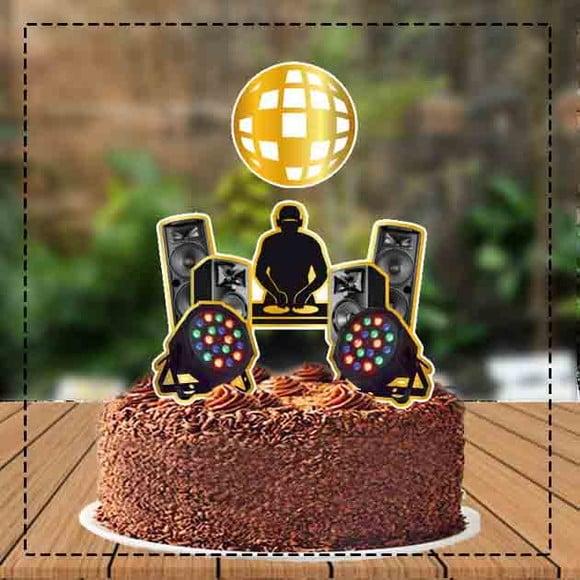 Topo De Bolo Dj Ref 3894 - Arquivo Digital