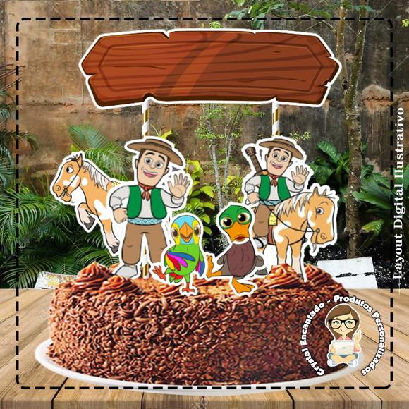 Topo de Bolo Fazenda do Zenon - Ref 1819 Arquivo Digital